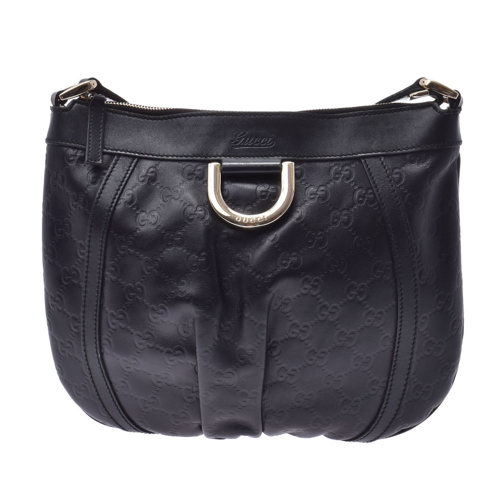 Gucci Black Leather Shoulder ssima Bag - Picture 2 of 11